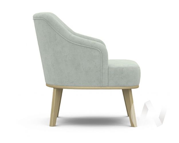 Кресло отдыха Комфорт-5 низкая спинка (бесцветный лак/FRESCA BRILLIANT)