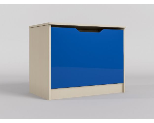 Ящик для игрушек Скай люкс (Синий/корпус Клен)