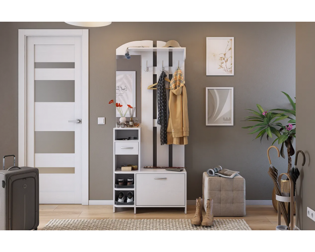 Прихожая Мила белое дерево