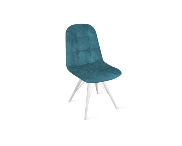 Стул «Райс» К3 Белый/Микровелюр Wellmart Indigo