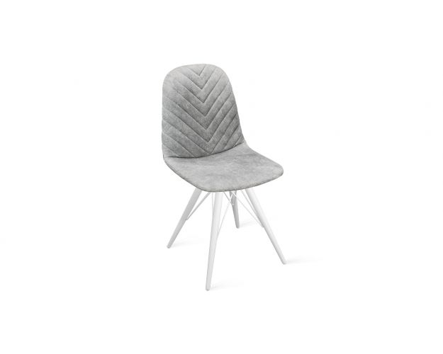 Стул «Шерри» К3 Белый/Микровелюр Wellmart silver